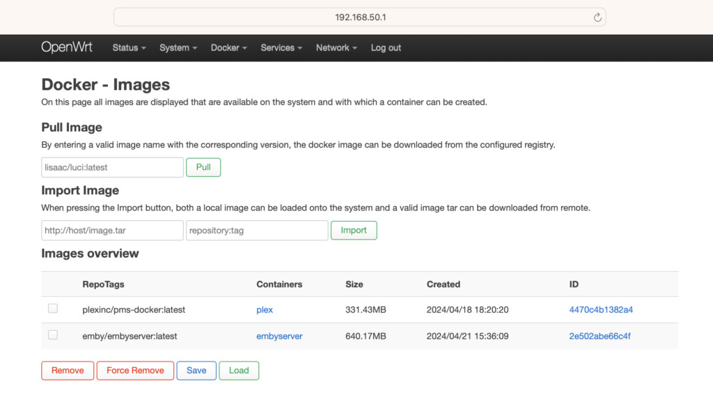 Docker in OpenWrt